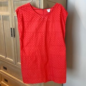 Orange eyelet size large dress.  Support for college  Size large